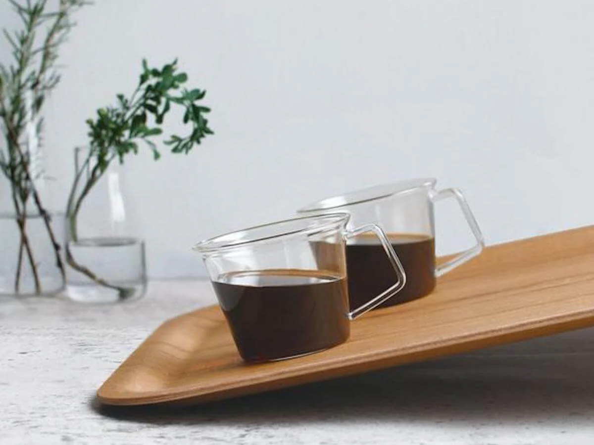 Kinto | Nonslip Rectangular Tray - Teak - Image 3